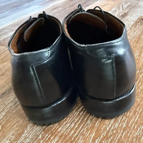 Classic Allen Edmonds Black Leather Cap-Toe Oxford Dress Shoes Men’s Size 11.5 - Picture 3 of 11